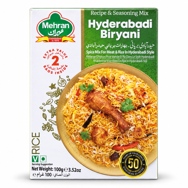 003ed3fd-ba0e-455f-b173-48e4317cc640 Mehran Hyderabadi Biryani Recipe & Seasoning Mix