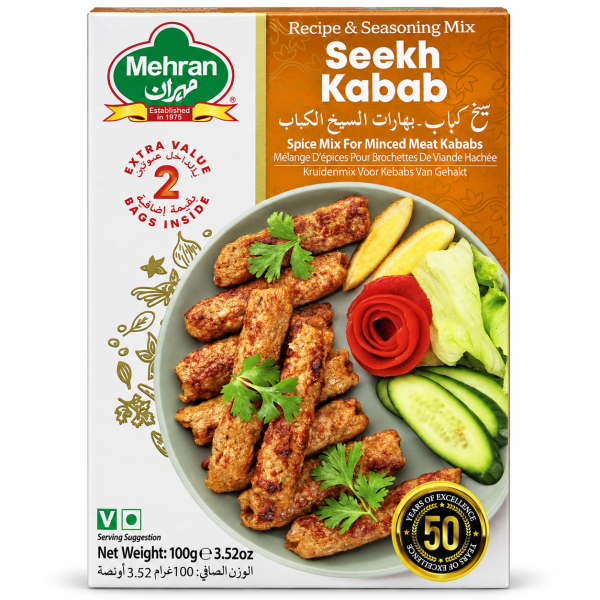 Mehran Seekh Kabab Recipe & Seasoning Mix