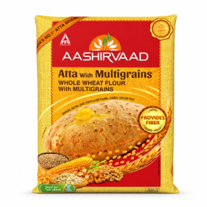 Aashirvaad Atta with Multigrains Whole Wheat Flour 5kg