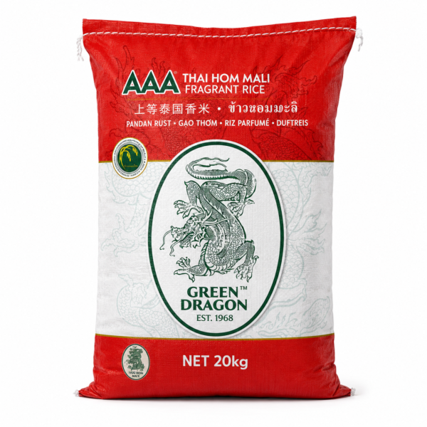 Green Dragon Thai Hom Mali Fragrant Rice 20kg