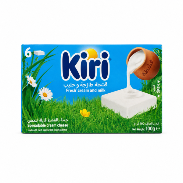 Kiri Spreadable Cream Cheese – 6 Portions, 100g