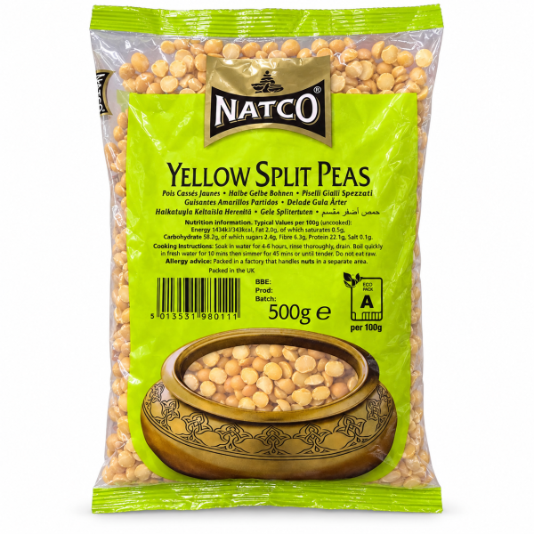 Natco Yellow Split Peas 500g
