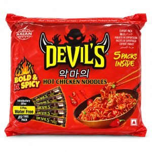 Asian Devil’s Hot Chicken Noodles 5 Pack