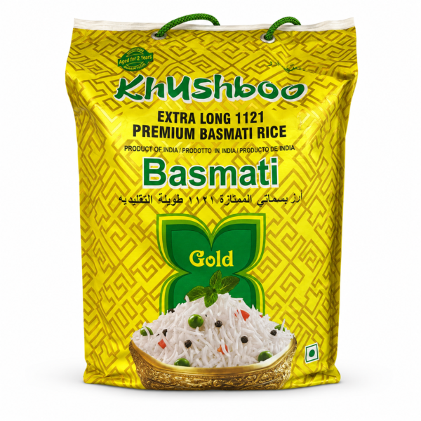 Khushboo Gold 1121 Premium Basmati Rice 4.5kg