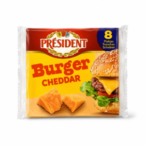 beb237ed-c761-4206-9214-904d2d8b9f7b Président Burger Cheddar Cheese – 8 Slices