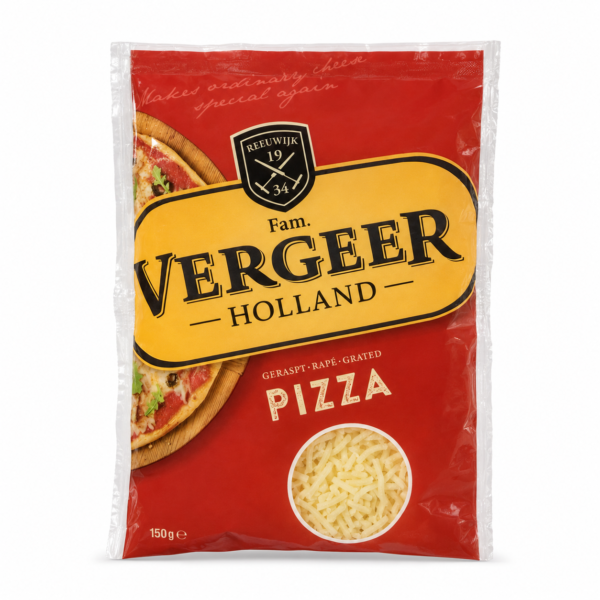 Vergeer Grated Pizza Cheese 150g