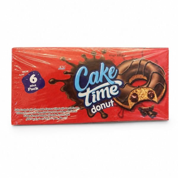 Cake Time Donut Chocolate 6 Pack