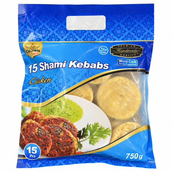 Crown Chicken Shami Kebabs 15 Pieces 750g