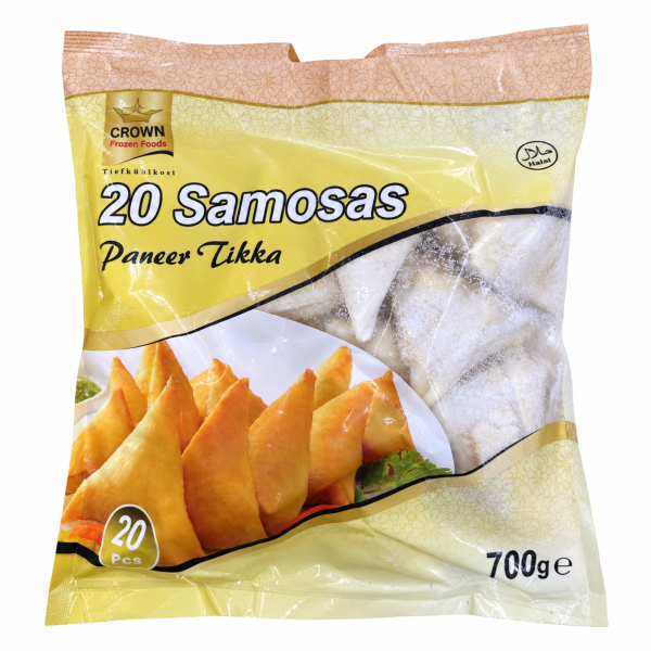 Crown Paneer Tikka Samosas 20 Pieces 700g