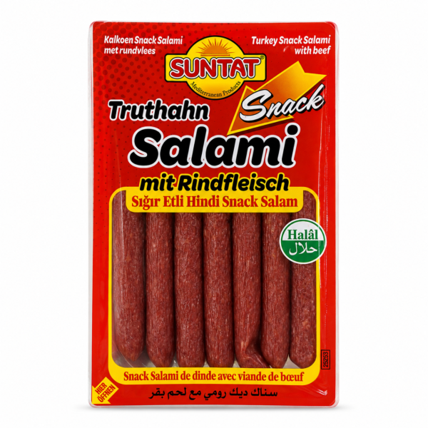 Suntat Turkey Snack Salami Sticks with Beef