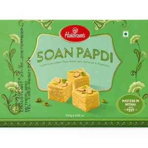 Haldiram’s Soan Papdi 250g on white background