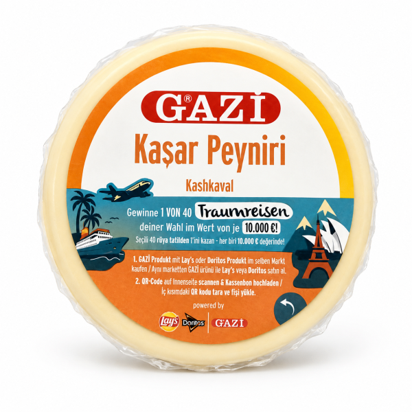 GAZİ Kaşar Peyniri (Kashkaval)
