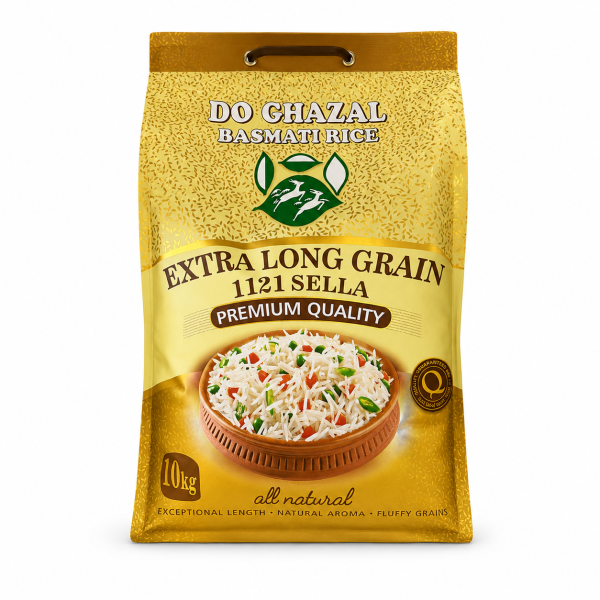 Do Ghazal Extra Long Grain 1121 Sella Rice 10kg – Gold