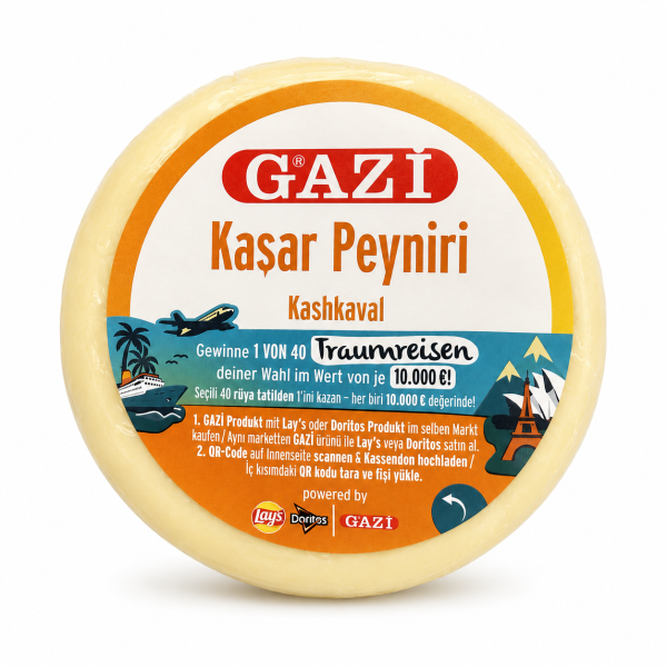 GAZİ Kaşar Peyniri (Kashkaval)