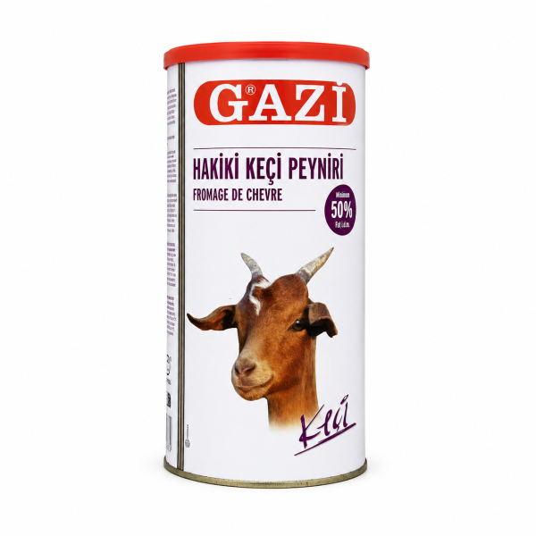 GAZI Hakiki Keçi Peyniri Goat Cheese 50% – Tall Tin
