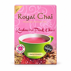 Royal Chai Kashmiri Pink Chai Sweetened – 10 Cups