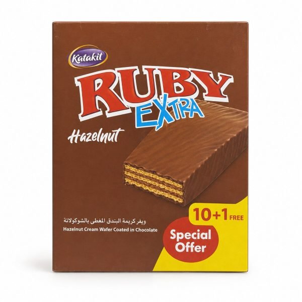 Katakit Ruby Extra Hazelnut Wafers 10+1