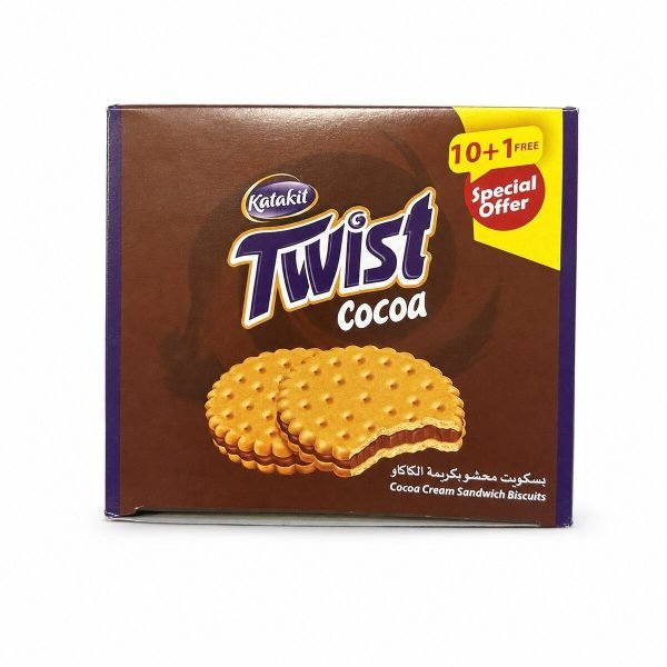 Katakit Twist Cocoa Cream Biscuits
