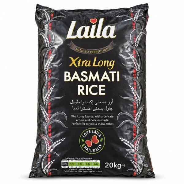 Laila Xtra Long Basmati Rice 20kg