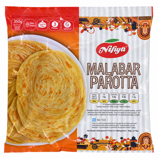 Nifiya Malabar Parotta 3 Pieces 350g