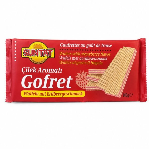Suntat Strawberry Wafers 140g
