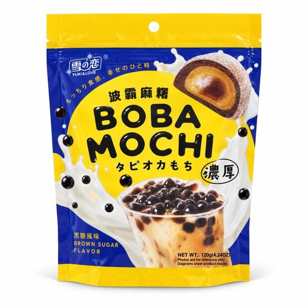 yuki-love-boba-mochi-brown-sugar-120g Yuki & Love Boba Mochi Brown Sugar 120g